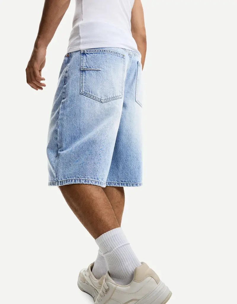 Bershka Bermuda Uomo Denim 2012249