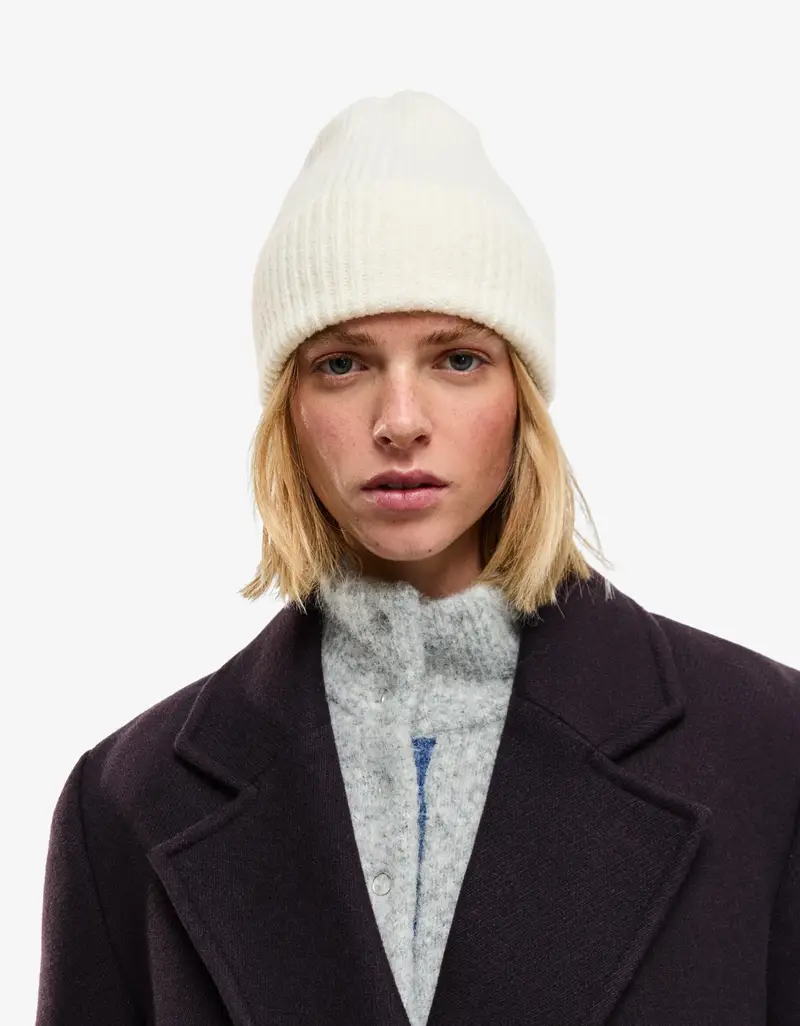 Berretto Basic Donna Avorio