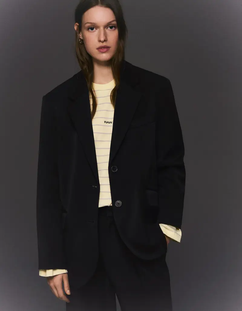 Bershka Blazer Donna Nero 4206197