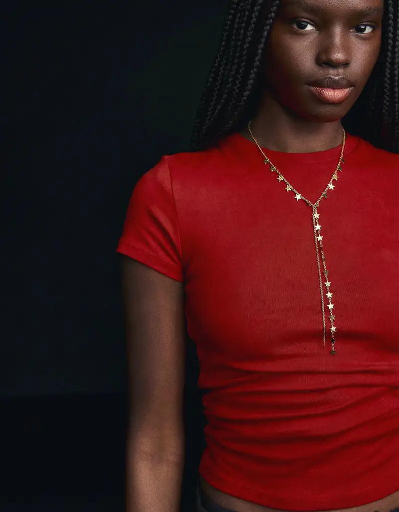Collana Lariat Stelle Donna Oro