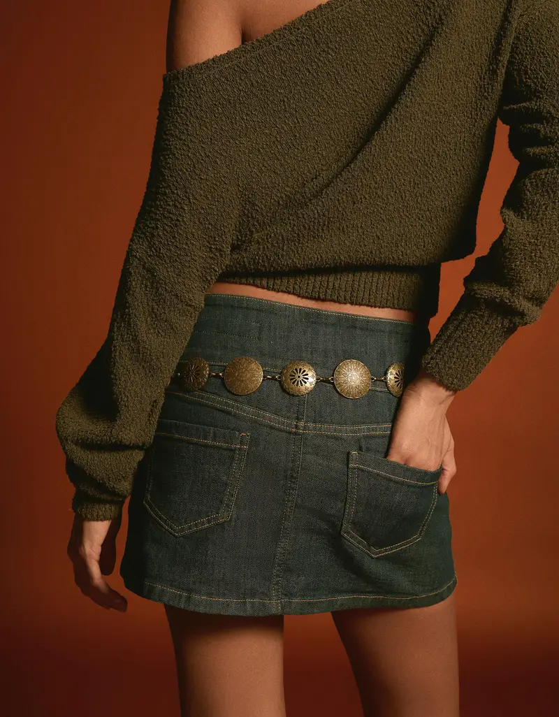 Collana Medaglione Boho Donna Oro