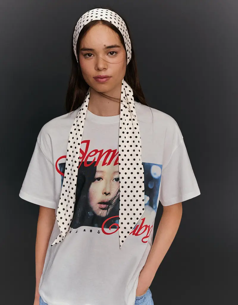 Foulard A Pois Donna Avorio