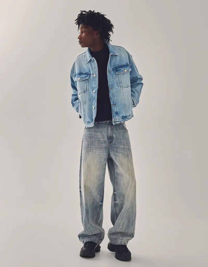 Bershka Jeans Uomo Azzurro 4156583