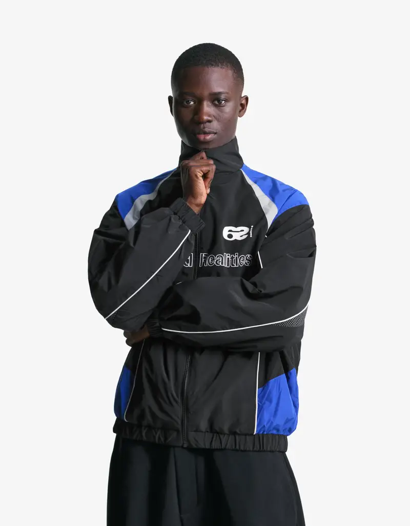 Giacca Tecnica Con Stampa Uomo Nero