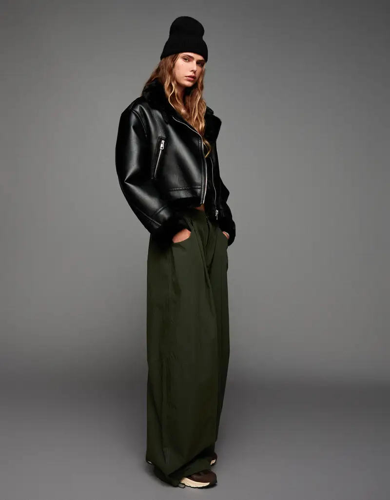 Giubbotto Double Face Donna Nero