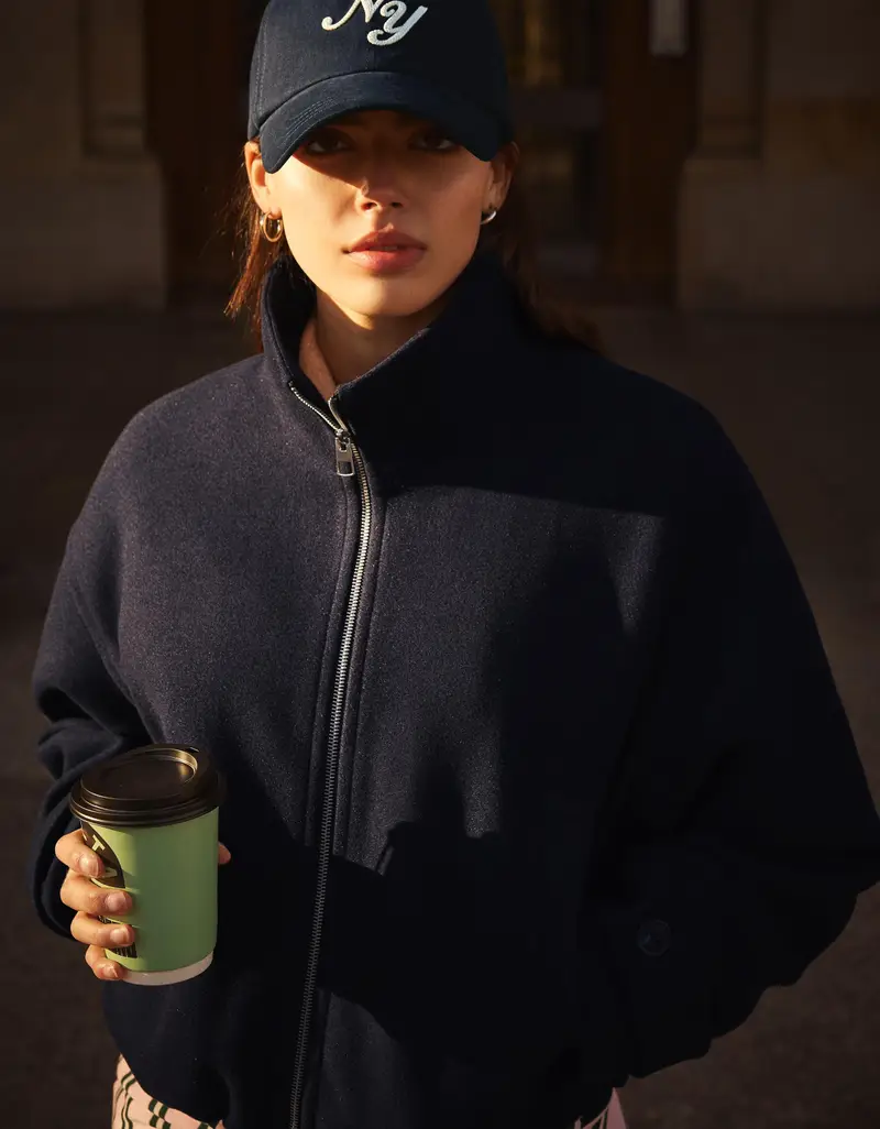 Giubbotto Soft Touch Con Cerniera Donna Marino