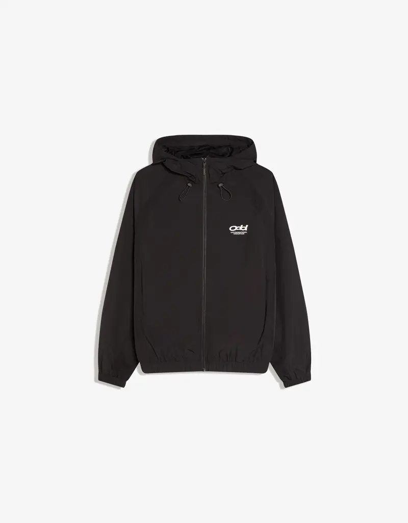 Giubbotto Tecnico Cappuccio Uomo Nero