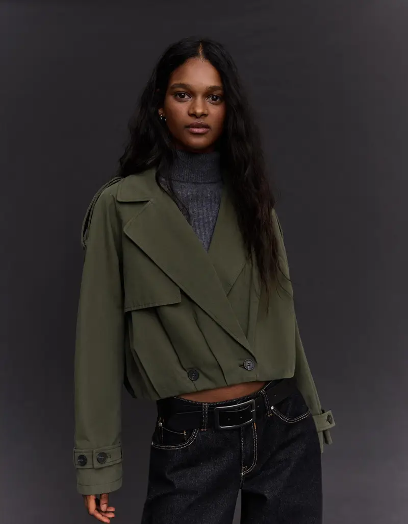 Bershka Trench Donna Multicolore 4131296