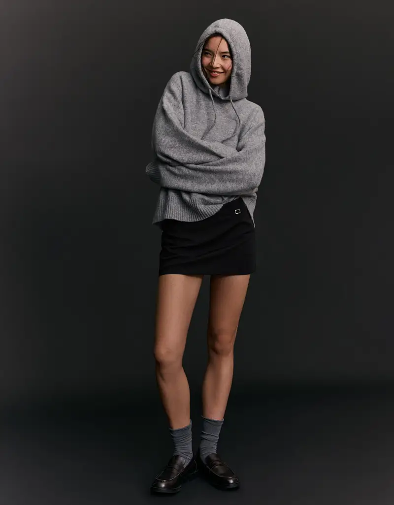 Gonna Pantalone Mini Fibbia Donna Nero