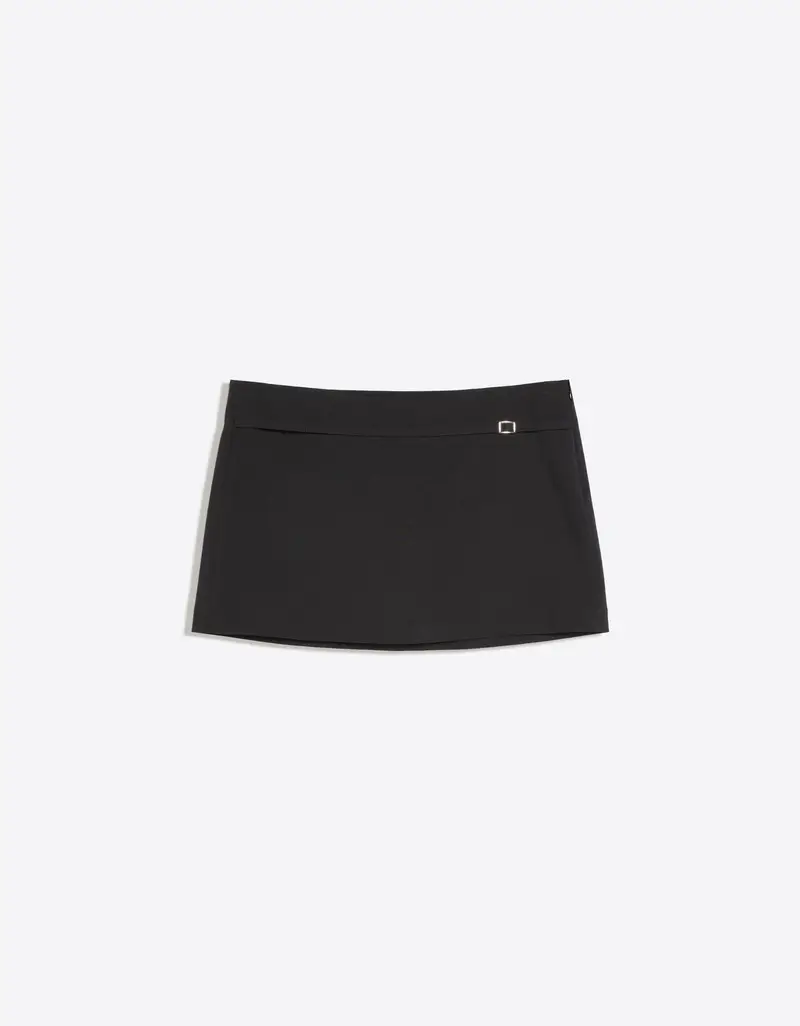 Gonna Pantalone Mini Fibbia Donna Nero
