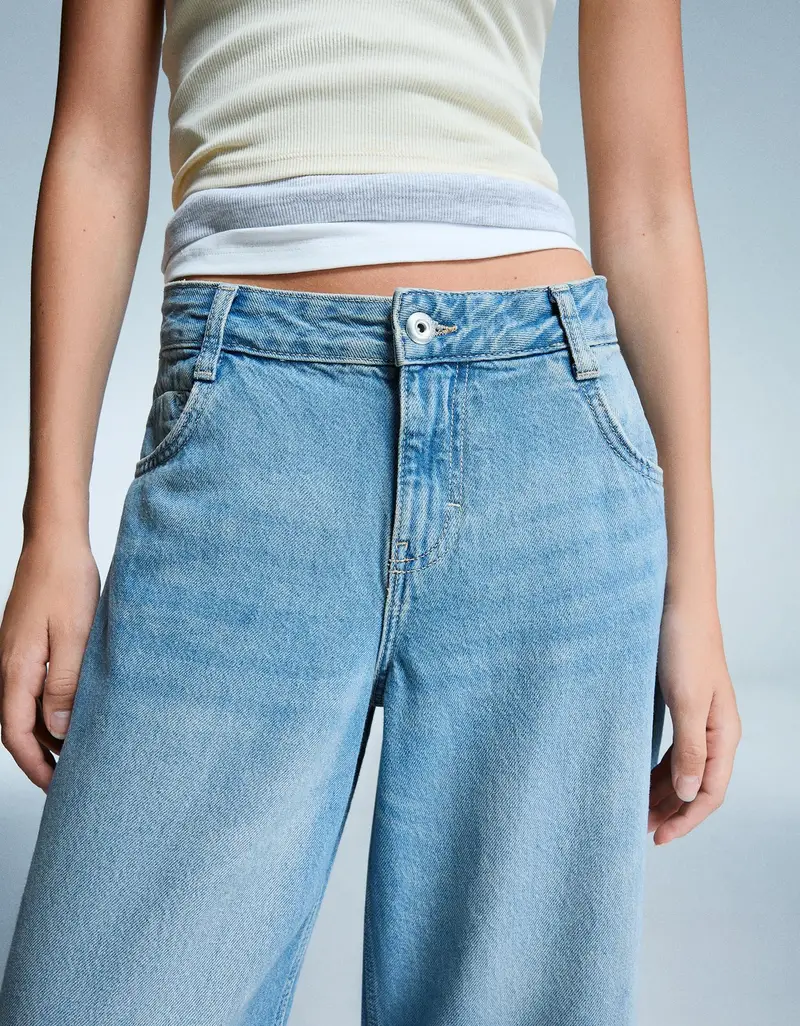 Bershka Jeans Donna Azzurro 2012043