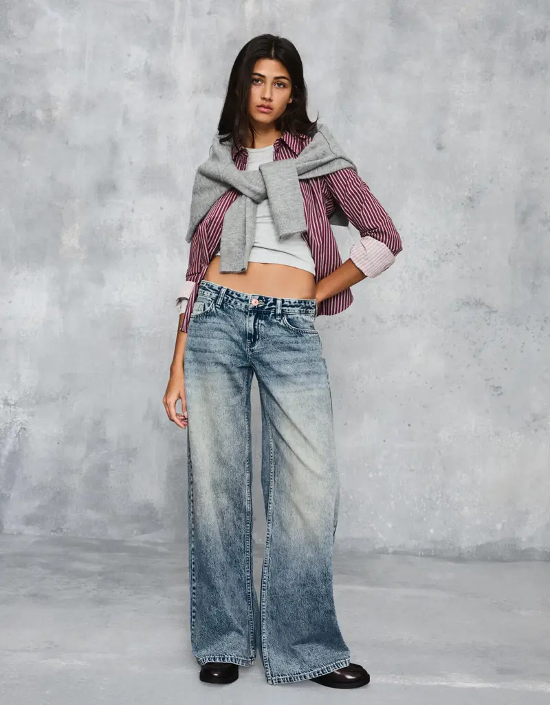 Bershka Jeans Donna Azzurro 4213446