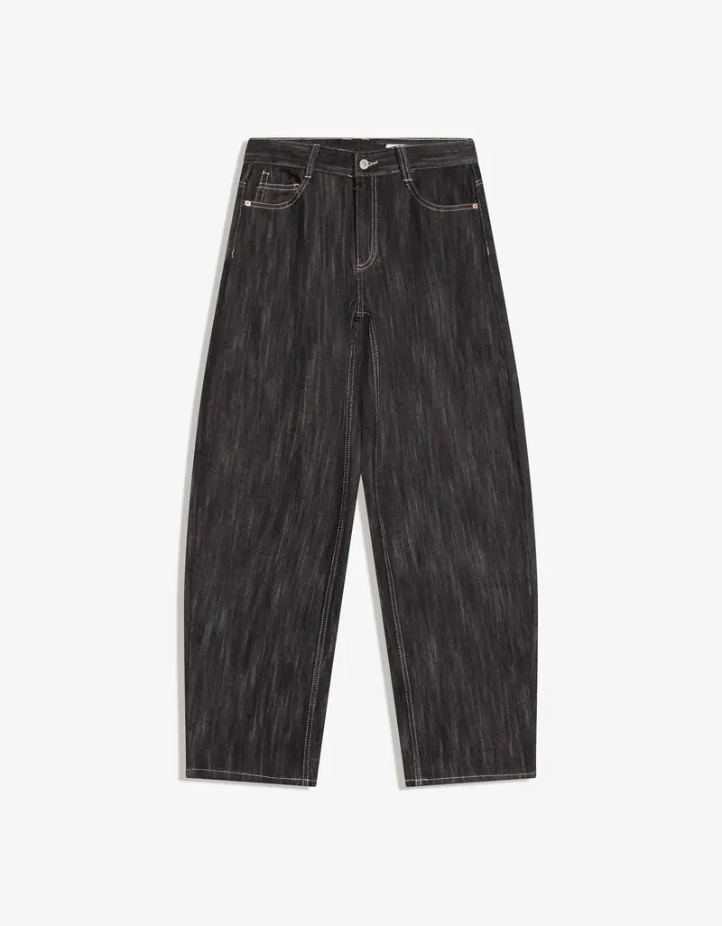 Bershka Jeans Donna Nero 4165163