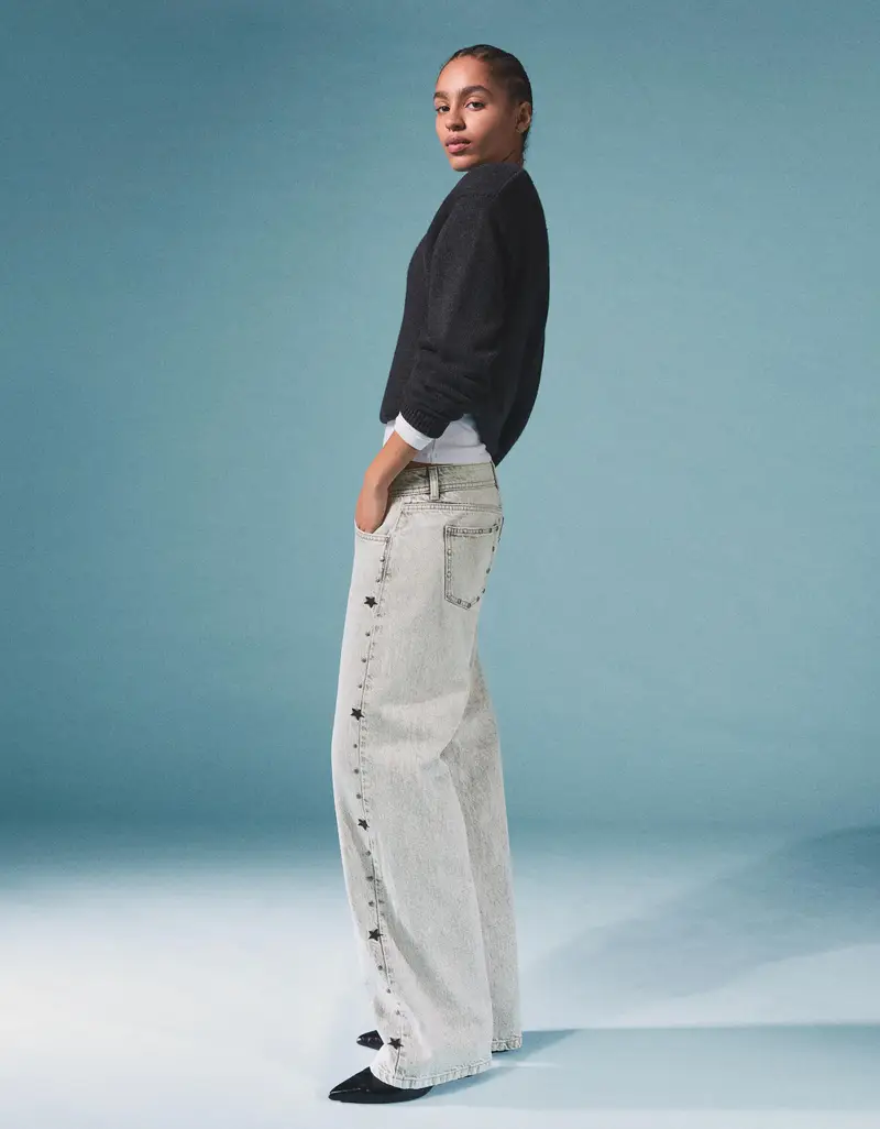 Bershka Jeans Donna Grigio 4176679