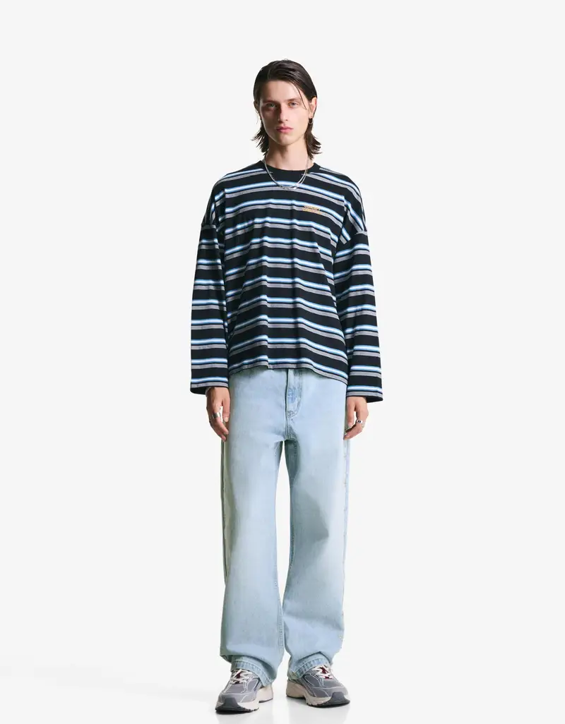 Bershka Jeans Uomo Azzurro 2012423