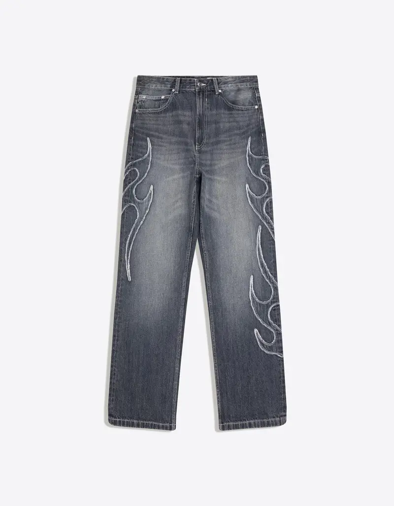 Bershka Jeans Uomo Blu 4156568