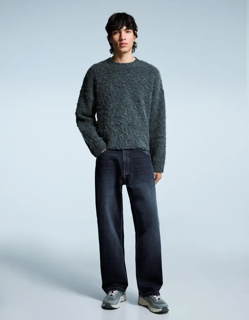 Bershka Jeans Uomo Blu 3893607