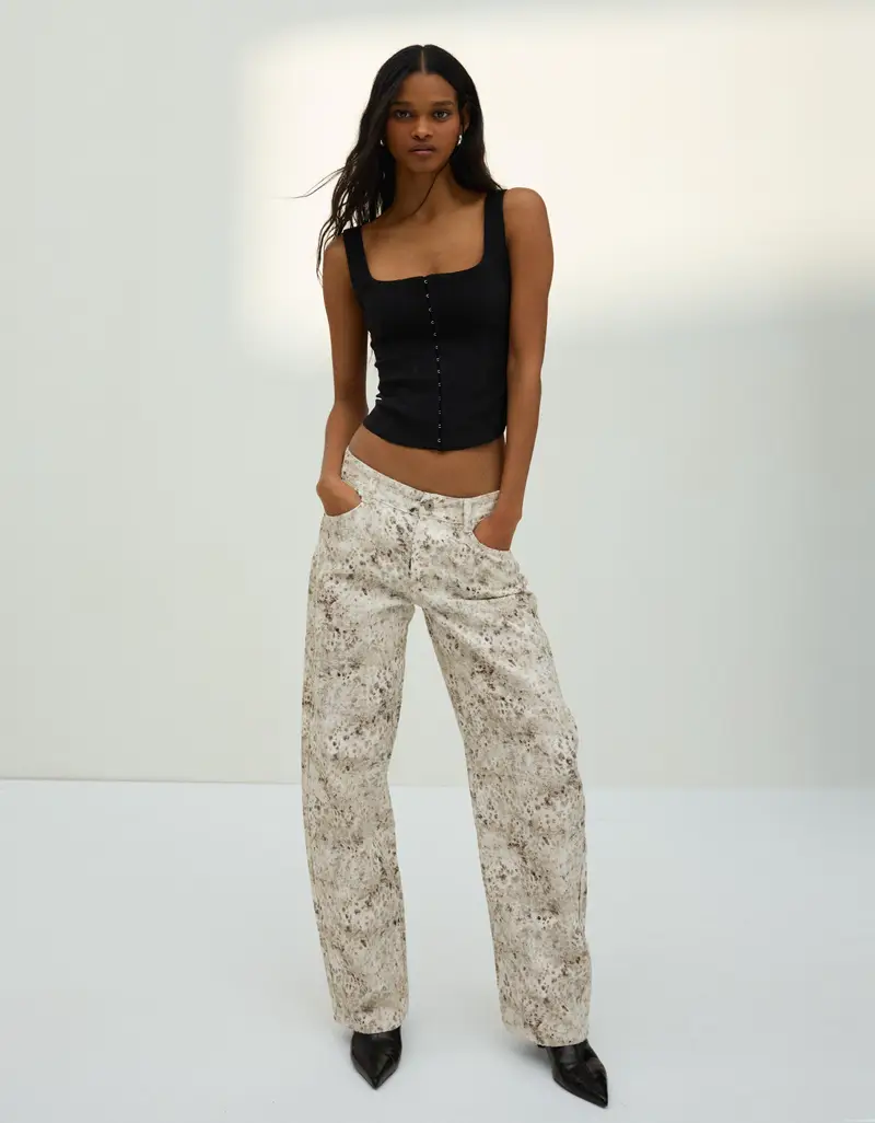 Bershka Jeans Donna Multicolore 4206264