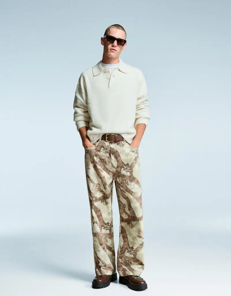 Bershka Jeans Uomo Verde 2703606