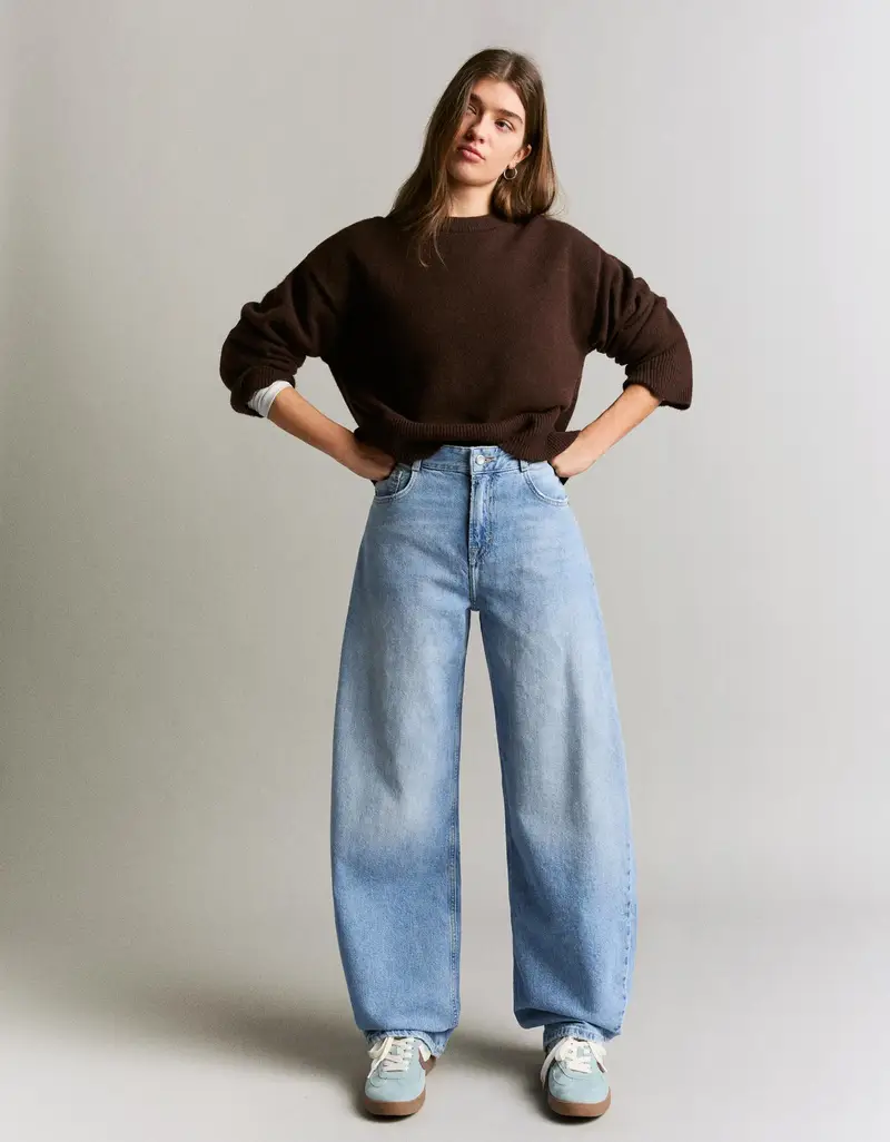 Bershka Jeans Donna Azzurro 4156585