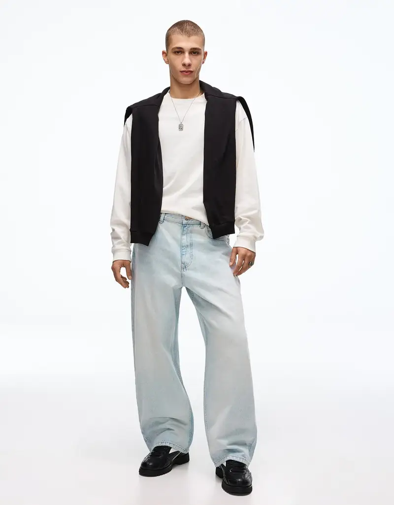 Bershka Jeans Uomo Azzurro 4156580