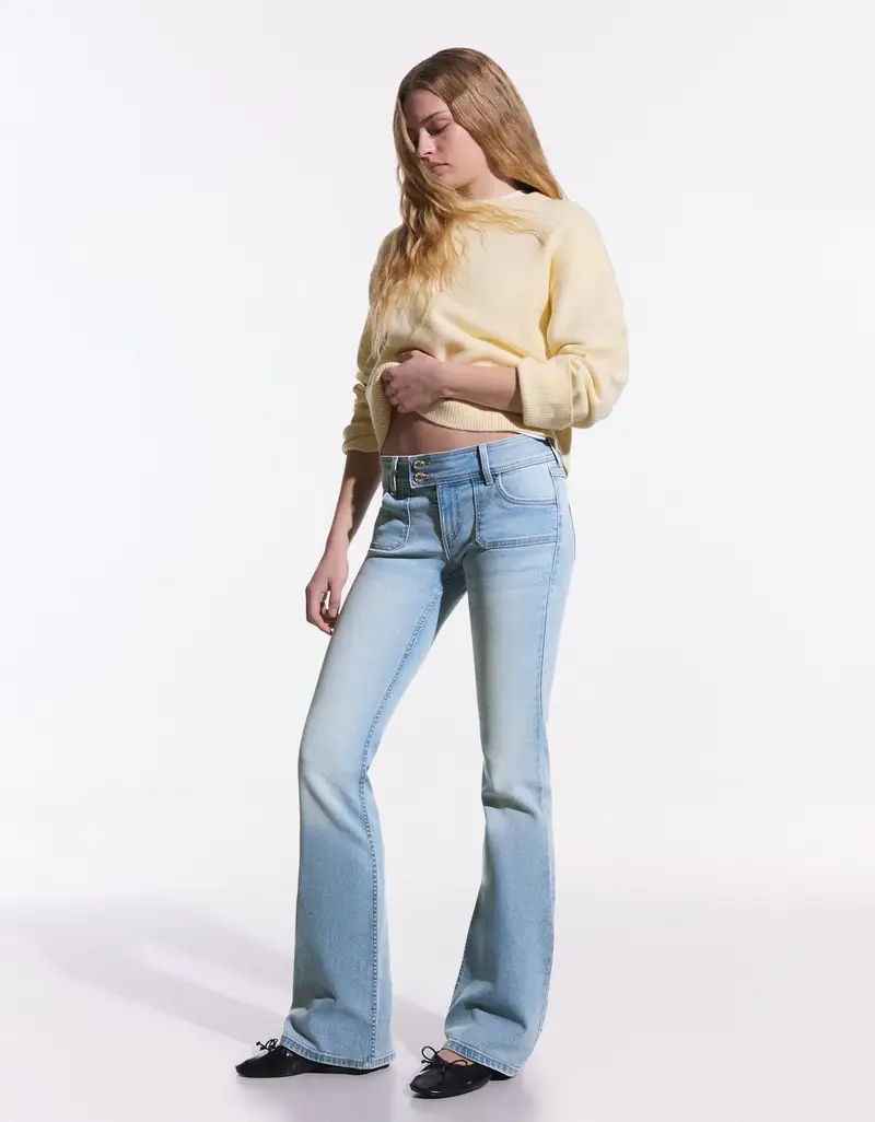 Bershka Jeans Donna Azzurro 4131311