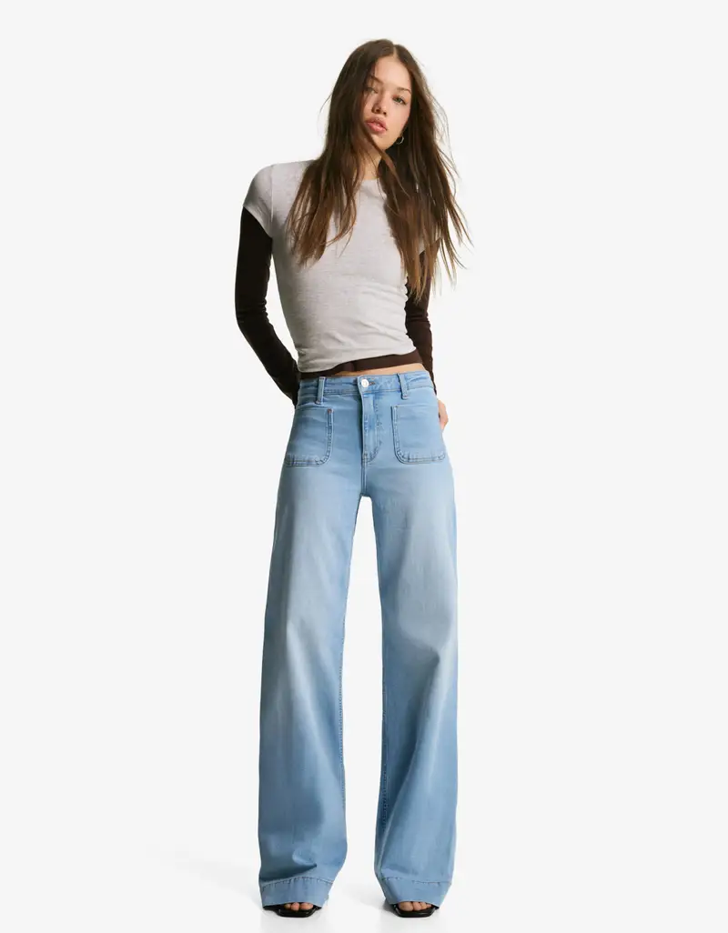Bershka Jeans Donna Azzurro 4176629