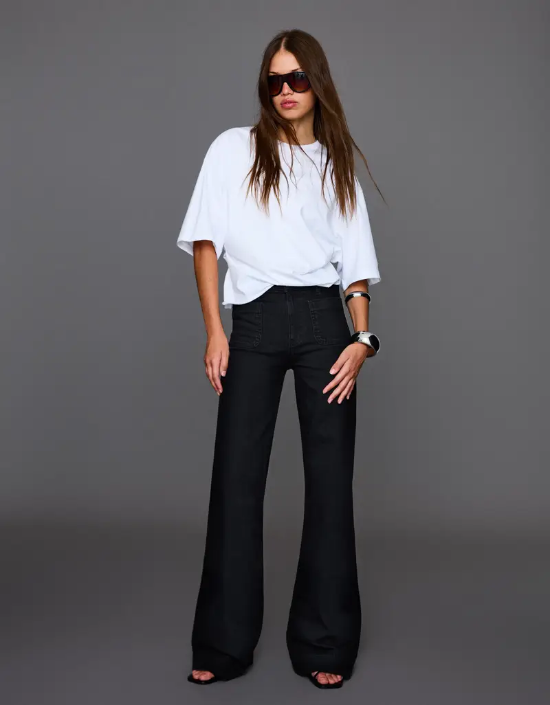 Bershka Jeans Donna Nero 4176631