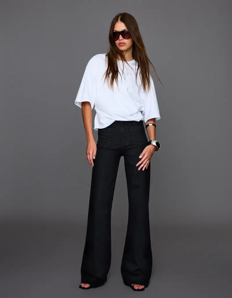 Bershka Jeans Donna Nero 2703513