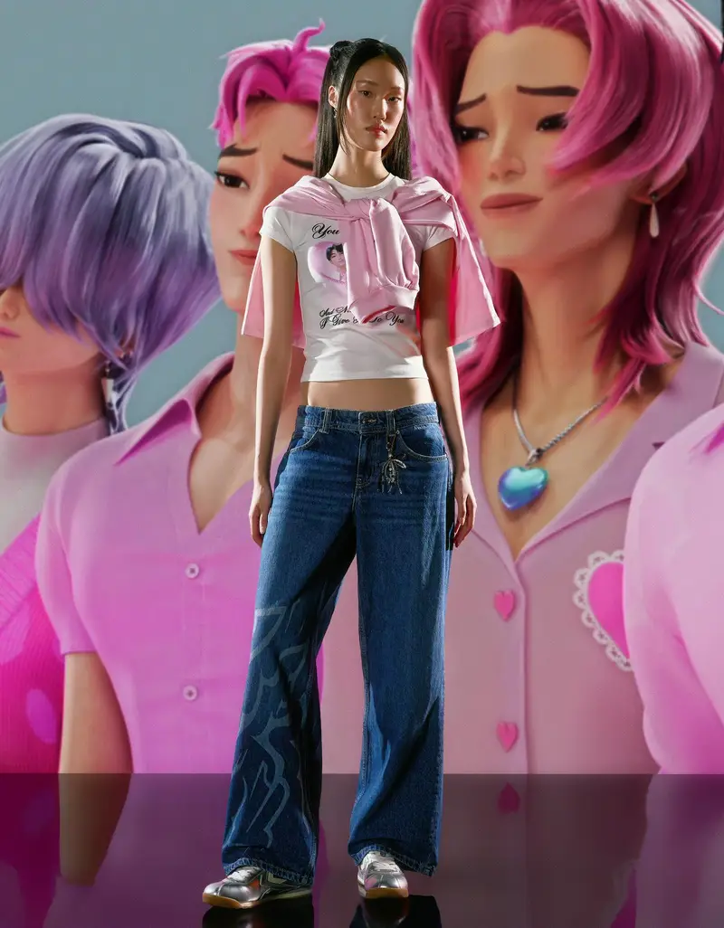 Bershka Jeans Donna Azzurro 3864532