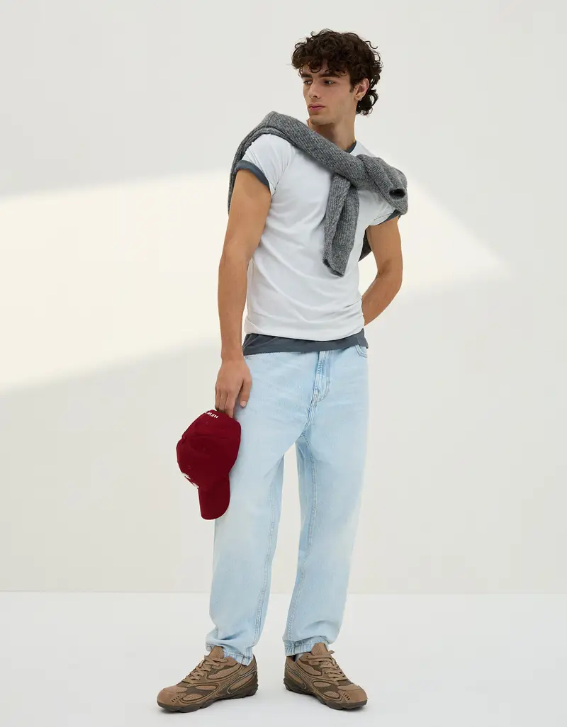 Bershka Jeans Uomo Azzurro 4176387