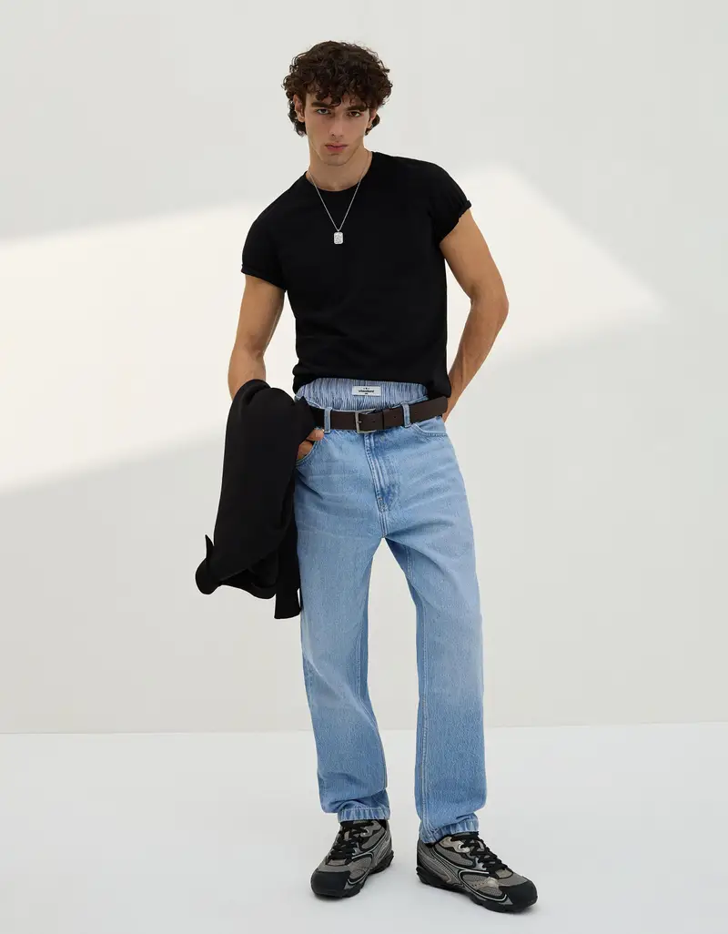 Bershka Jeans Uomo Azzurro 4176388