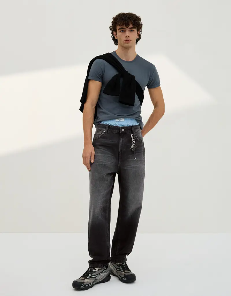 Bershka Jeans Uomo Nero 4176390