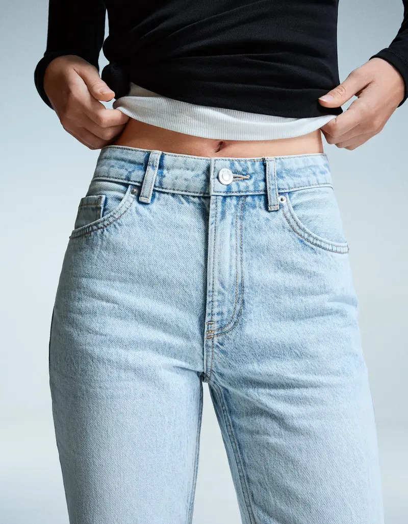 Bershka Jeans Donna Azzurro 2012077