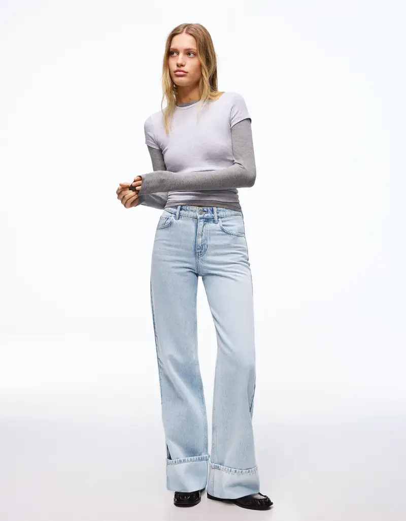 Bershka Jeans Donna Azzurro 4176422