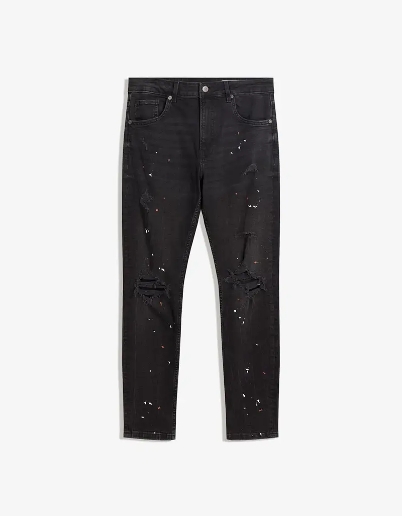 Bershka Jeans Uomo Nero 2754976
