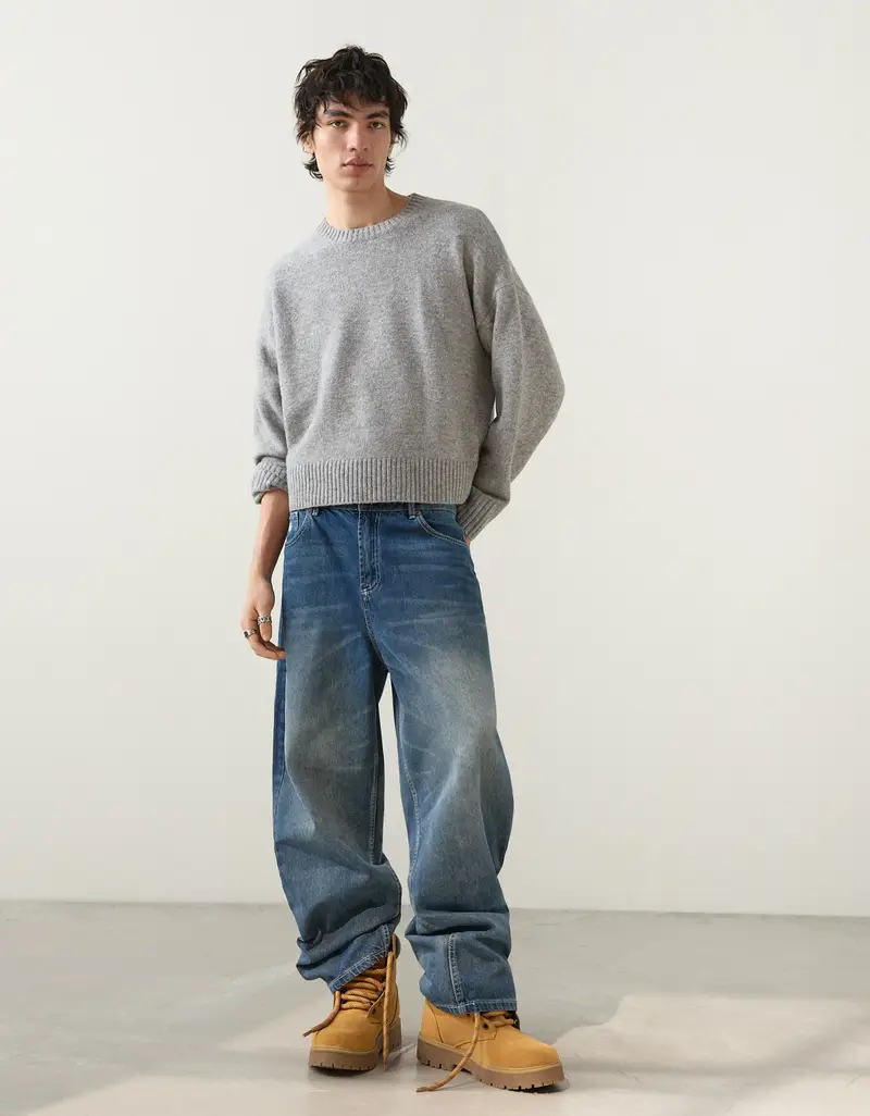 Bershka Jeans Uomo Azzurro 4206210