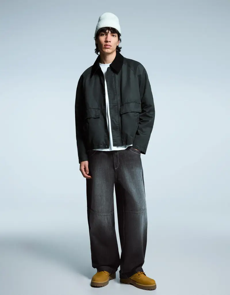 Bershka Jeans Uomo Nero 3743561