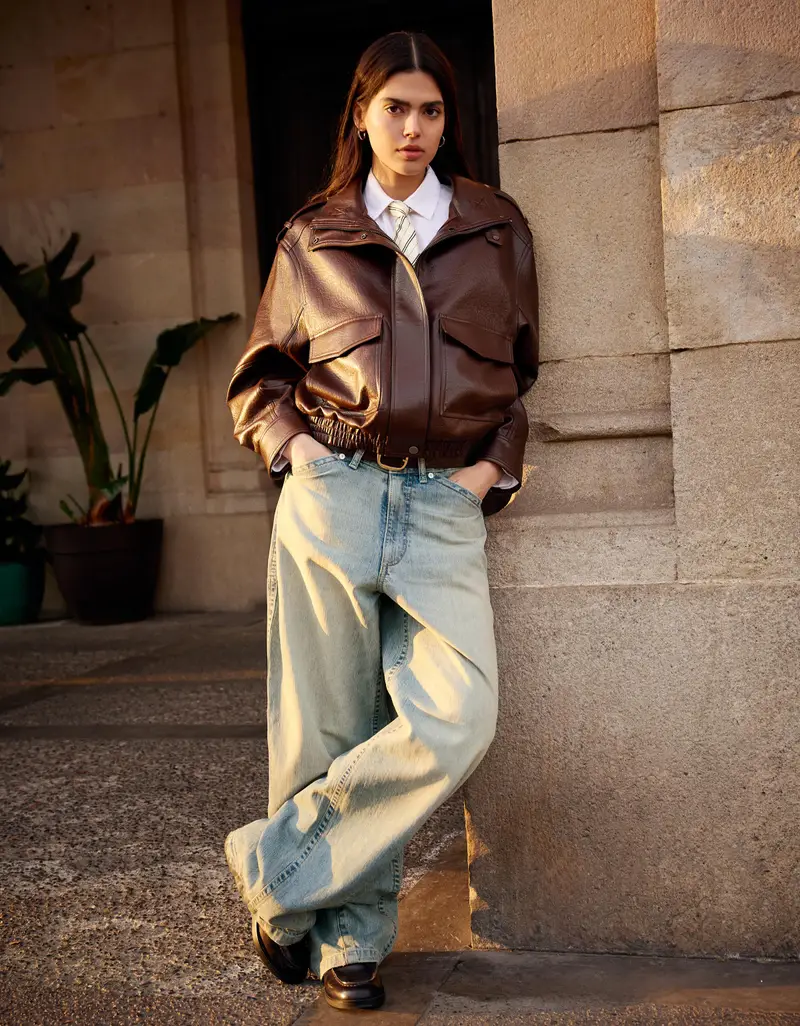 Bershka Jeans Donna Azzurro 4206320