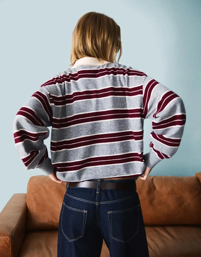 Bershka Polo Donna Bordeaux 2704007