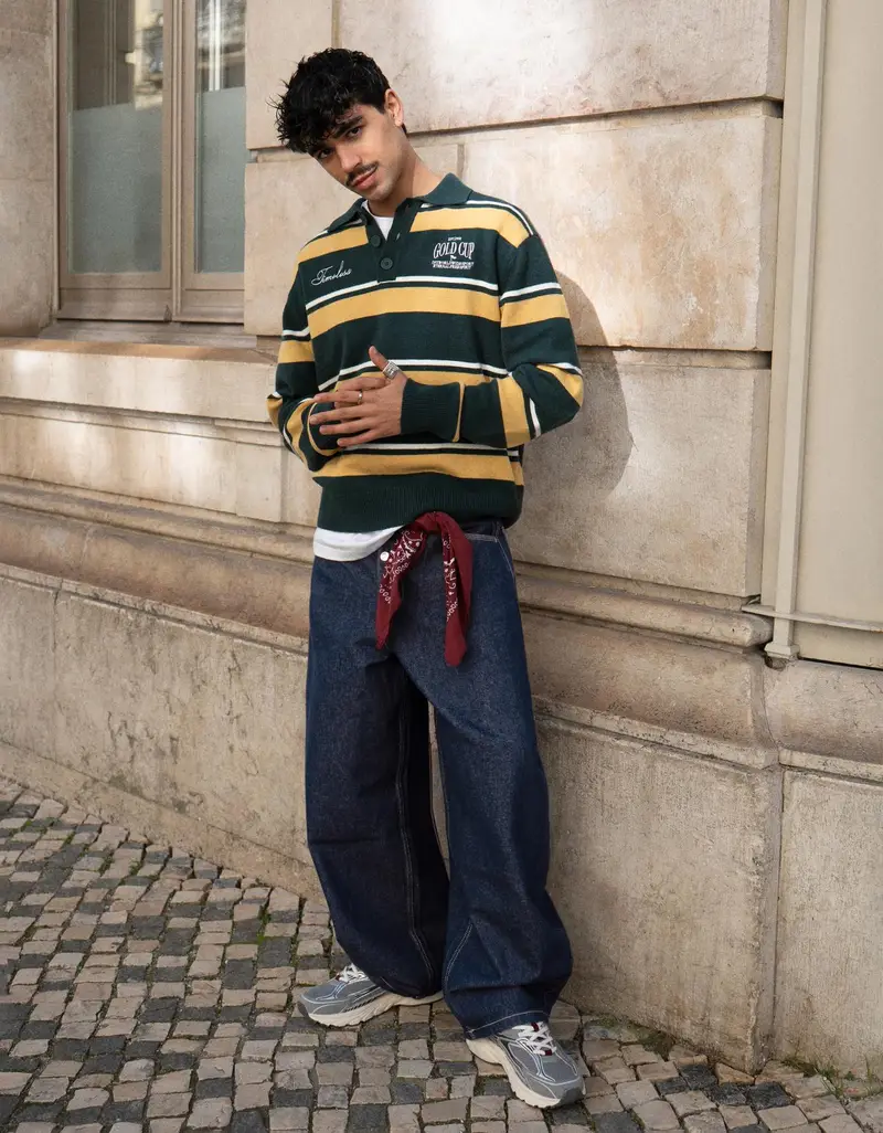 Bershka Polo Uomo Verde 4156571