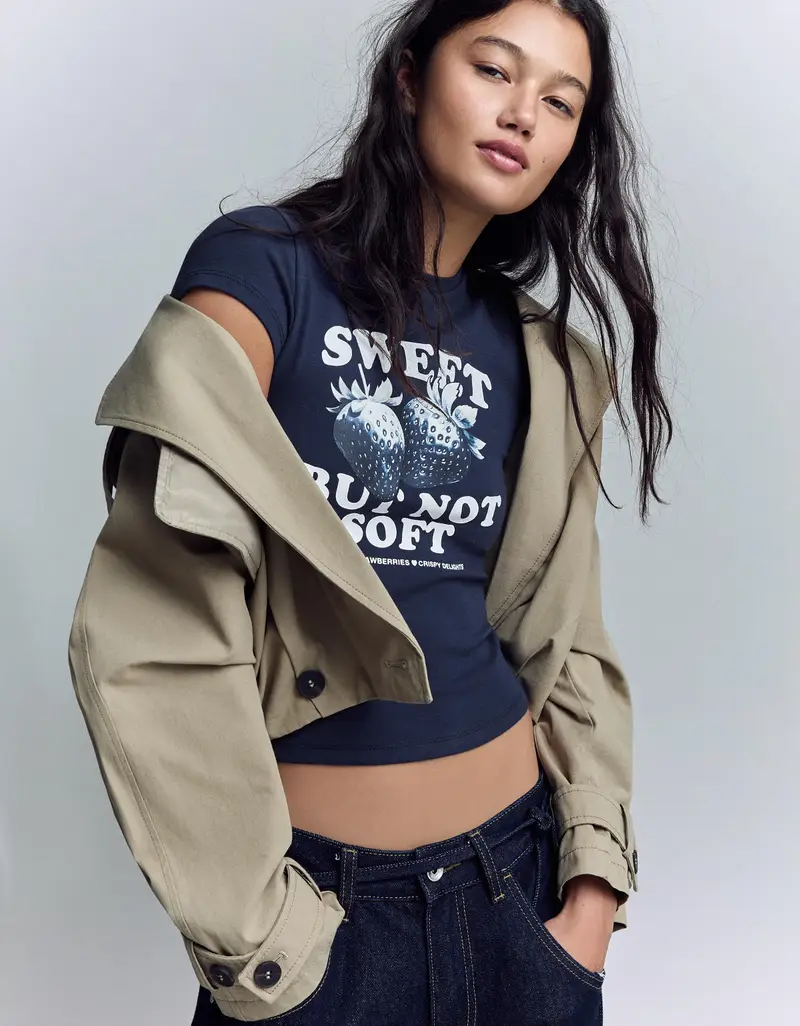 Maglietta A Maniche Corte Con Stampa Donna Marino