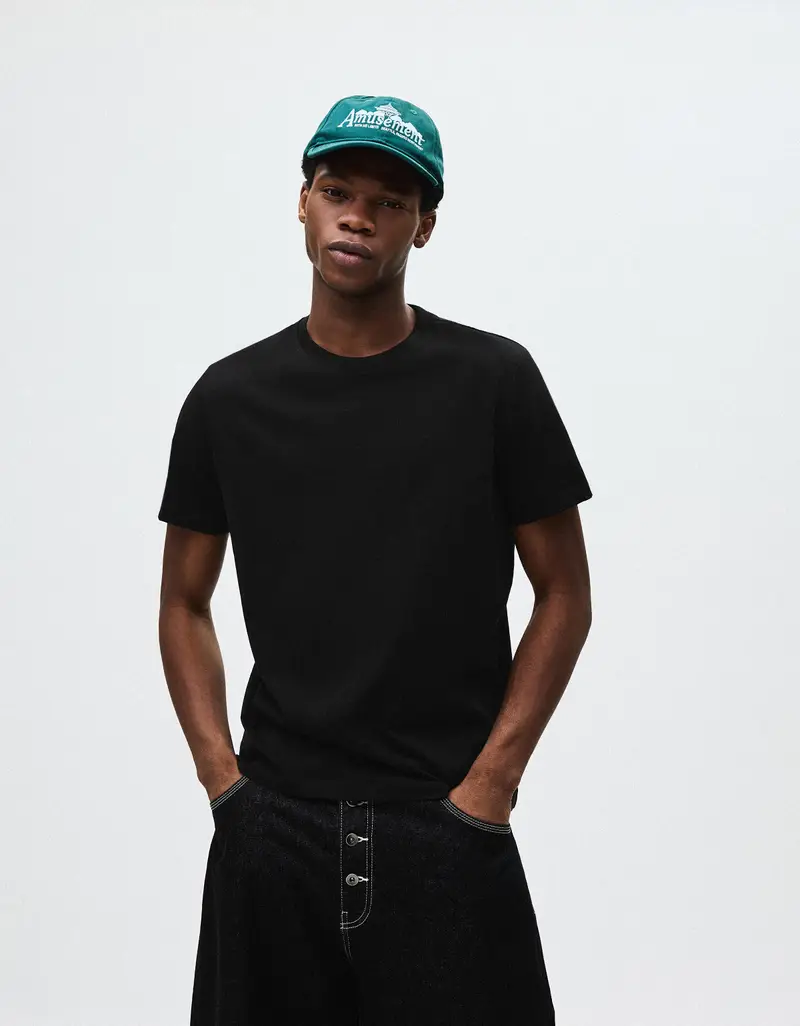 Maglietta A Maniche Corte Uomo Nero