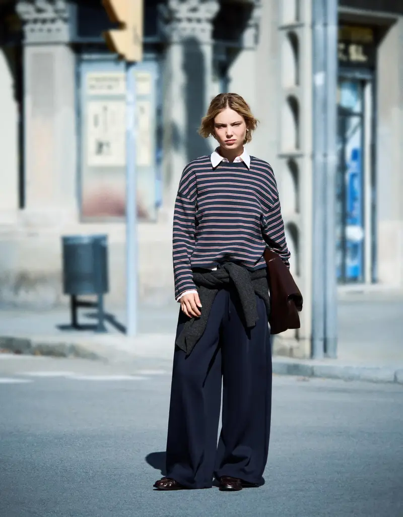 Maglietta A Maniche Lunghe Con Stampa Donna Marino