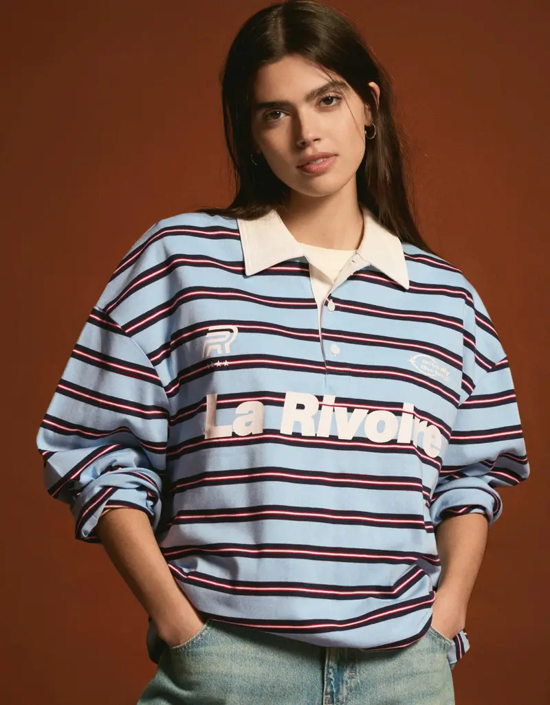 Bershka Polo Donna Azzurro 4206306