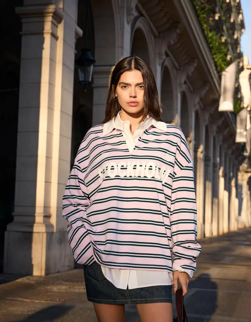 Bershka Polo Donna Rosa 4206309