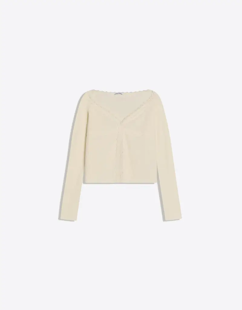 Maglietta Punto Pizzo Donna Avorio