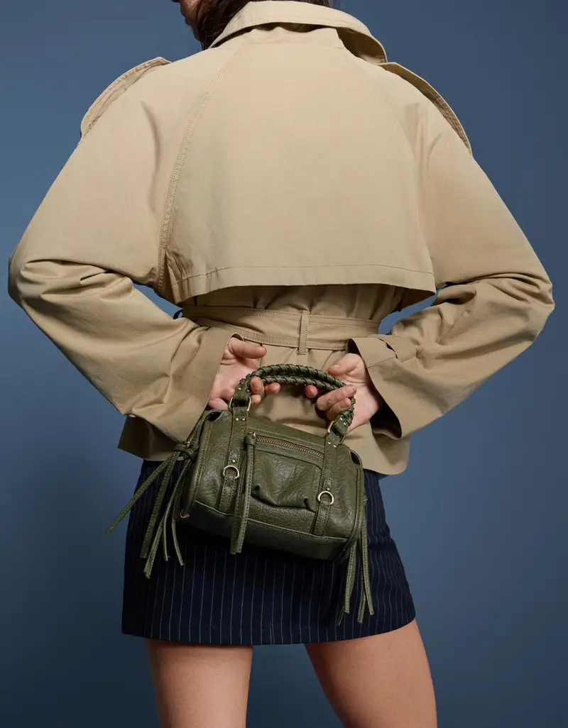 Bershka Mini Borsa Da Bowling Donna Kaki