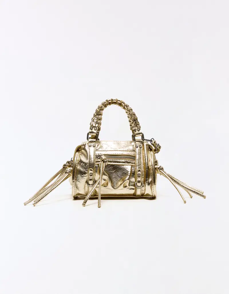 Mini Borsa Da Bowling Donna Oro