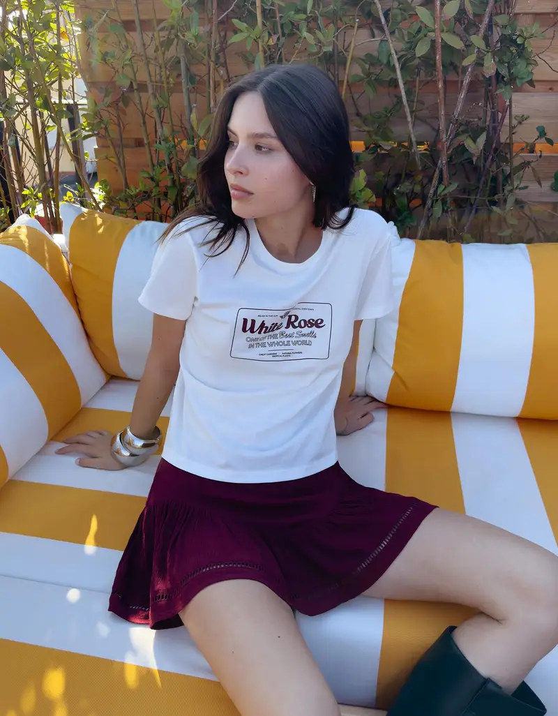 Minigonna Con Texture Donna (Eu 32) Porpora